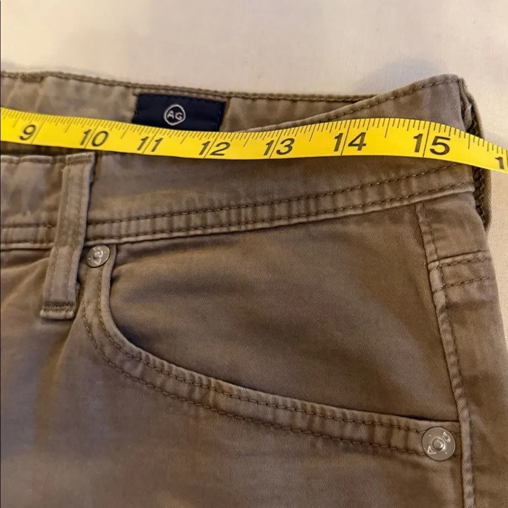 AG Adriano Goldschmied The Graduate Tailored Leg Brown Stretch Jeans 29x31